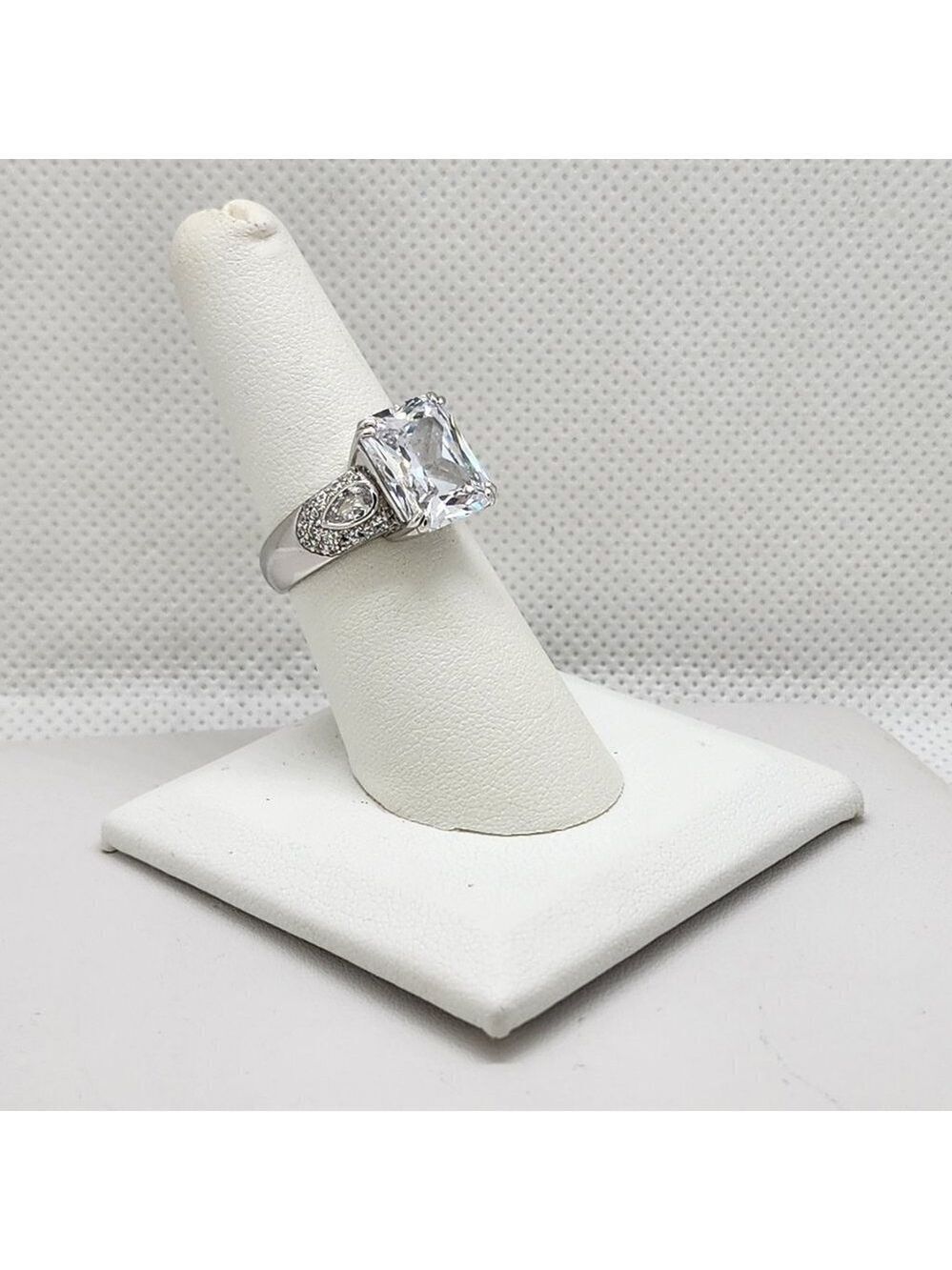 Brand New Sterling Silver 925 Rectangle Gemstone Ring